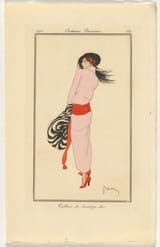 Etienne Drian France 1885 1961 Tailleur de duvetyn ibis