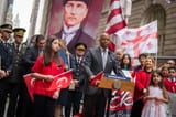 Mayor-Eric-Adams-delivers-remarks-at-a-flag-raising-ceremony-for-Turkiye.-Bowling-Green-Park-Manhattan.-Friday-October-27-2023.-Credit-Ed-Reed-Mayoral-Photography-Office