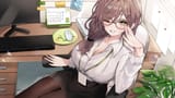 yande.re 1061229 cleavage dress_shirt hailiu megane pantyhose