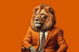 vecteezy_lion-in-a-suit-and-tie-sits-in-an-armchair-on-an-orange_24674747
