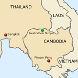 Thailand and Cambodia border