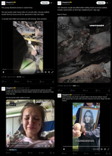 This young Ukrainian woman is named Yana. She was buried under heavy slabs of concrete after a Korean ballistic missile fired by Russia struck her apartment in Kyiv last night