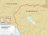 Thailand and Cambodia border