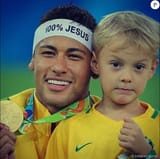 neymar and his son