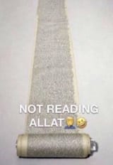 not reading