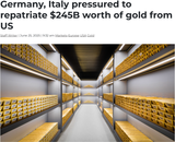 germany italy withdrawing gold from USA