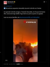 saqueiam atacadão durante incêndio