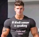 black woman is speaking