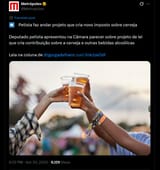 novo imposto sobre cerveja
