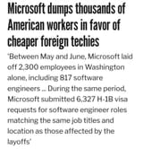 USA replacing domestic workers with H1B pajeets