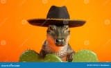 close-up-photo-gator-wearing-sombrero
