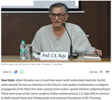einstein stole from india