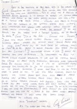Letter young Varg sent to a female Brazilian bass player he fell in love with