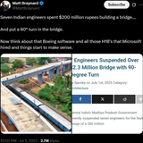 indian bridge with a 90 degree turn