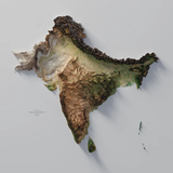 south asia topography