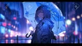 206288936-illustration-of-a-girl-with-an-umbrella-in-the-rain-at-night