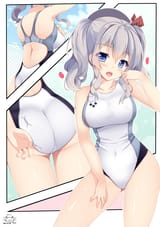 yande.re 404567 ass kantai_collection kashima_(kancolle) natsumiya_yuzu swimsuits