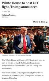 white house UFC fight
