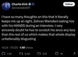anus scratcher charlie kirk