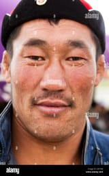 face-of-mongolian-wrestler-tsagaannuur-khvsgl-mongolia-C8YY44
