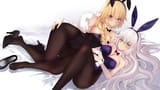 yande.re 822850 animal_ears bunny_ears bunny_girl cleavage fate_grand_order heels jeanne_d&#039;arc jeanne_d&#039;arc_(fate) no_bra pantyhose untsue