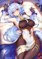 yande.re 732318 asian_clothes bodysuit ganyu_(genshin_impact) genshin_impact horns thyr
