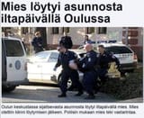 mies löytyi oulussa