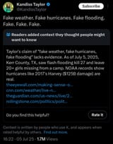 fake weather fake hurricanes congress candidate
