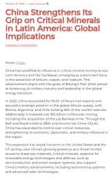 china owning south america