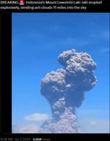 indonesia volcano eruption