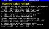 Huomenna sataa rankasti