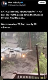 USA new mexico flood