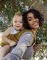 baby and mother