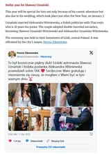 Polish astronaut wedding