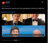 garantir tarifa zero à Argentina