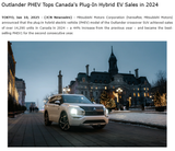 Outlander PHEV Tops Canada&#039;s Plug-In Hybrid EV Sales in 2024