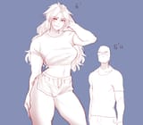 Tall girl anime