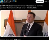elon musk india
