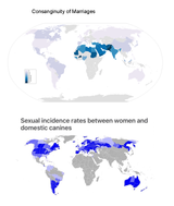 map of cousin marriages vs dog fuckers