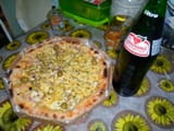 Pizza e guaraná