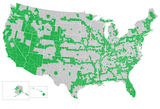 US Counties Flag Map
