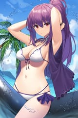 yande.re 614660 bikini fate_grand_order scathach_skadi suiroh swimsuits