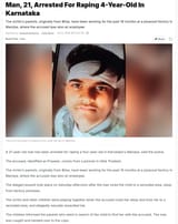 India rape news