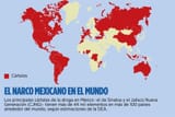 Mexican cartel presence around the globe