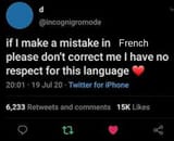 no correction pls