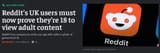 Reddit restricts UK users