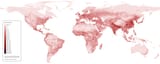 World_human_population_density_map