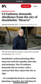 us demands obedience stockholm