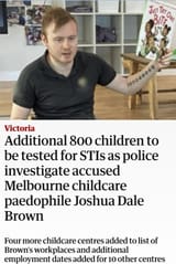 white australian child rapist raping 800 kids
