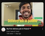 My first delivery job in Poland 🇵🇱